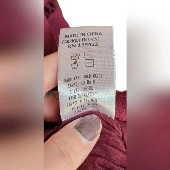 Tobi, Size L, Red Wine Romper - Picture 14 of 16